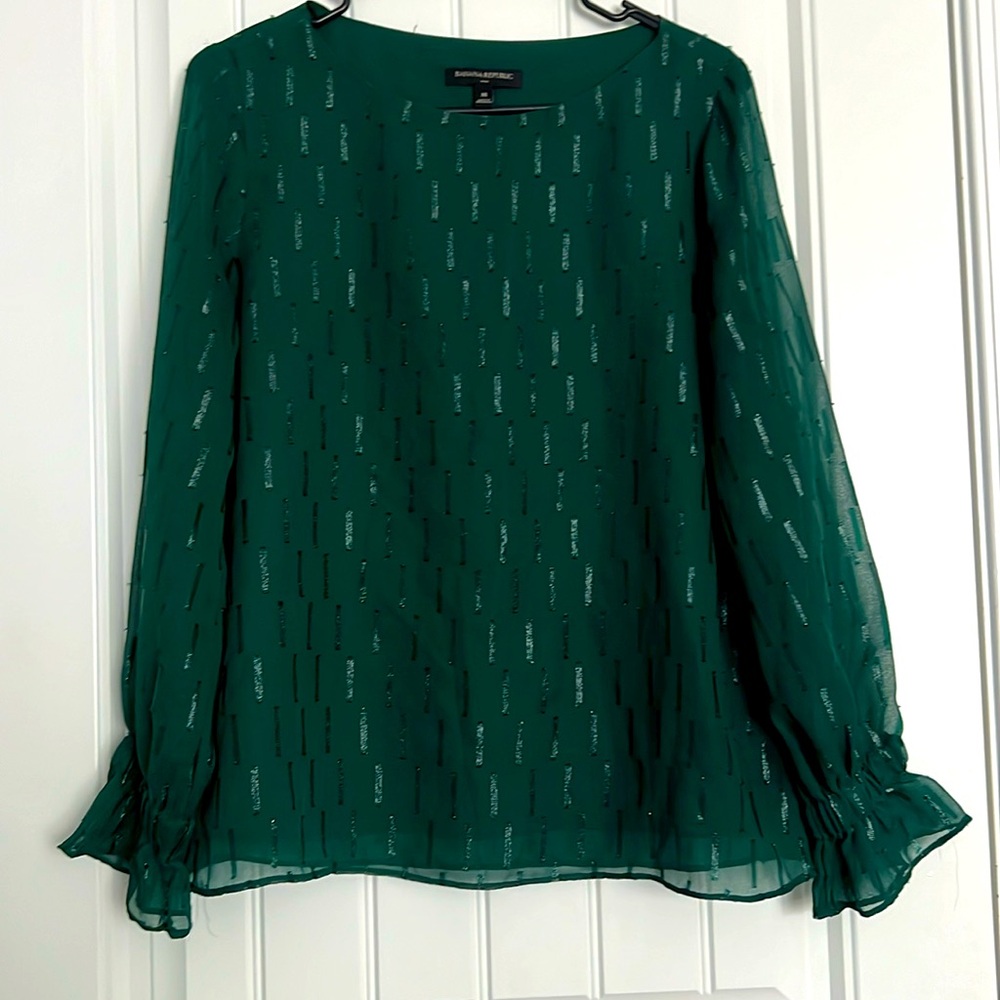 Banana Republic Green Blouse